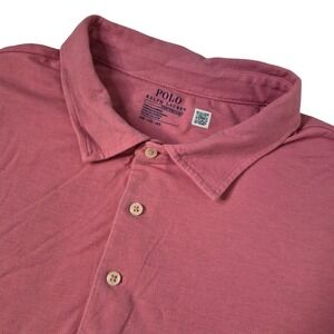 Polo Ralph Lauren Performance Polo Mens 4XB Pink Short Sleeve Pocket Pony Logo